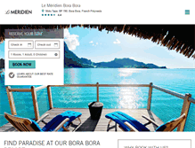 Tablet Screenshot of lemeridien-borabora.com